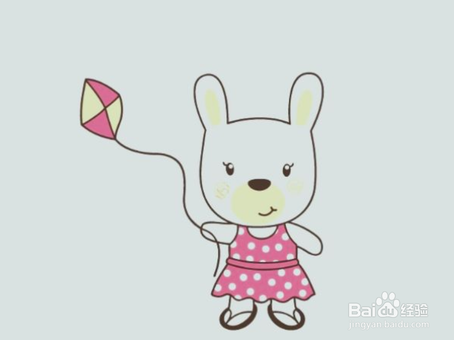 如何画卡通兔子的简笔画？