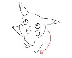 皮卡丘简笔画怎么画