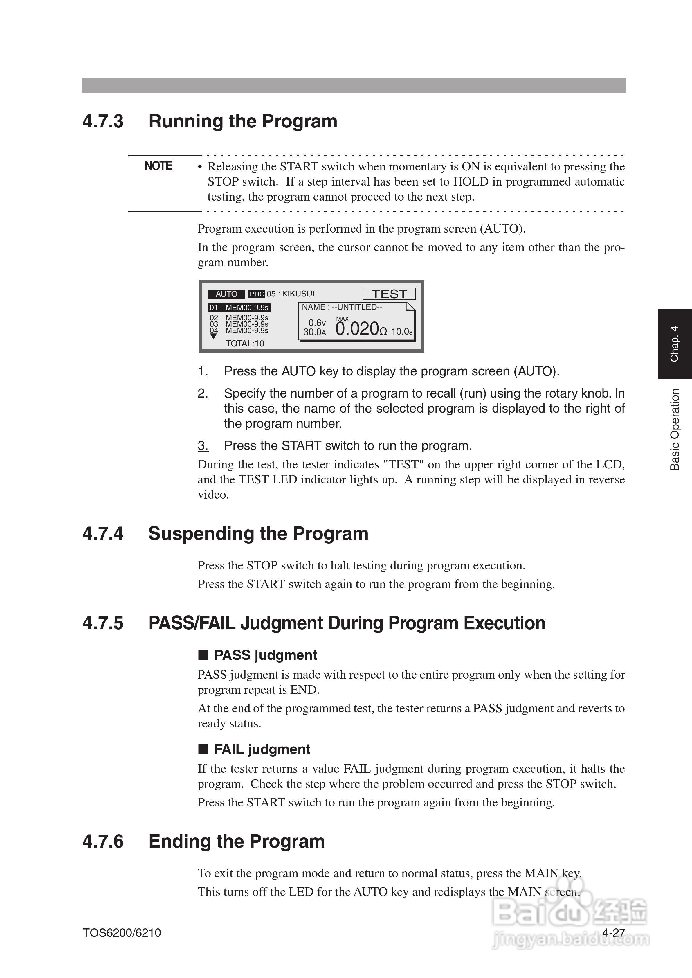 TOS6200/6210地线导通测试仪说明书:[7]