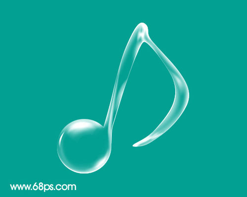 Photoshop鼠绘教程:半透明音乐符号标志