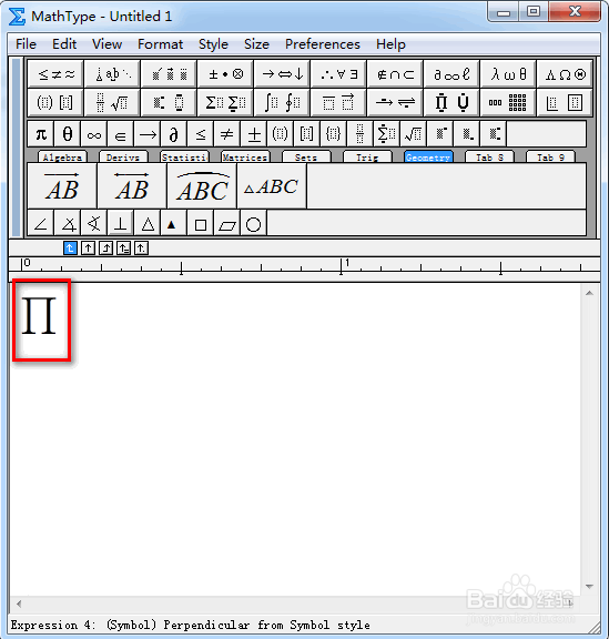 MathType怎么输入大写派