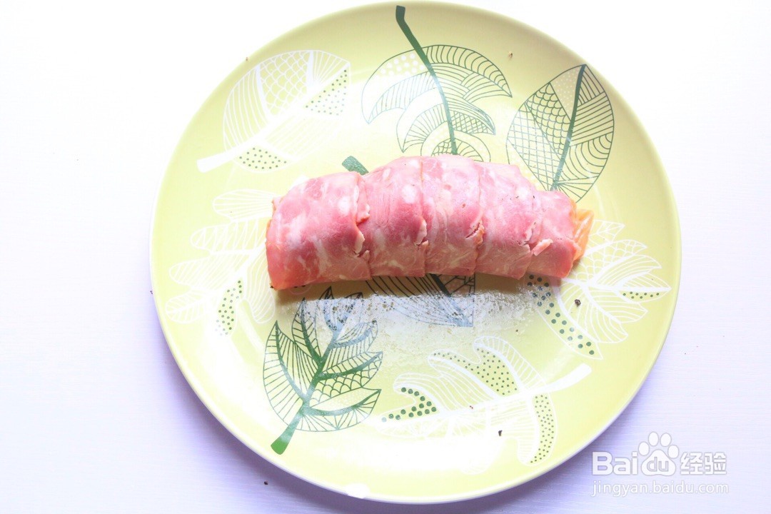 三文鱼培根卷的做法