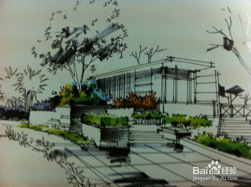 景观建筑效果图上色详解