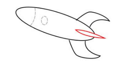 简笔画如何画火箭