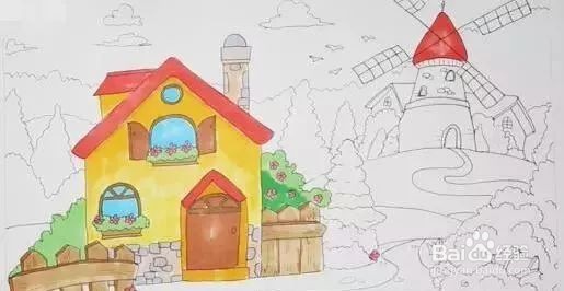 建筑篇——简单的房子简笔画教程
