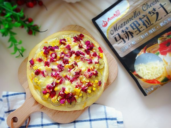 香甜清爽双拼水果披萨