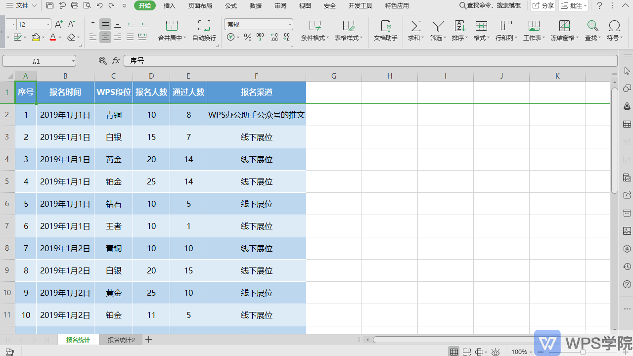 冻结行列窗格 看数据必备