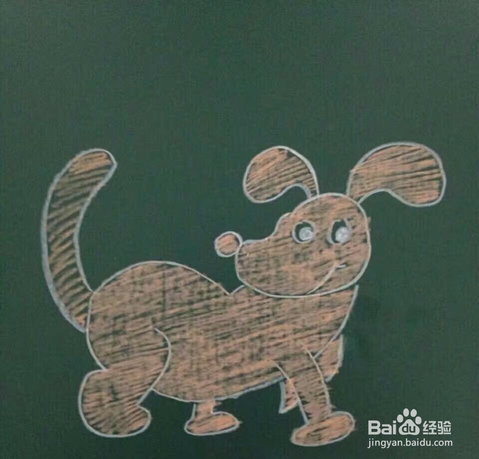 简笔画小狗的画法