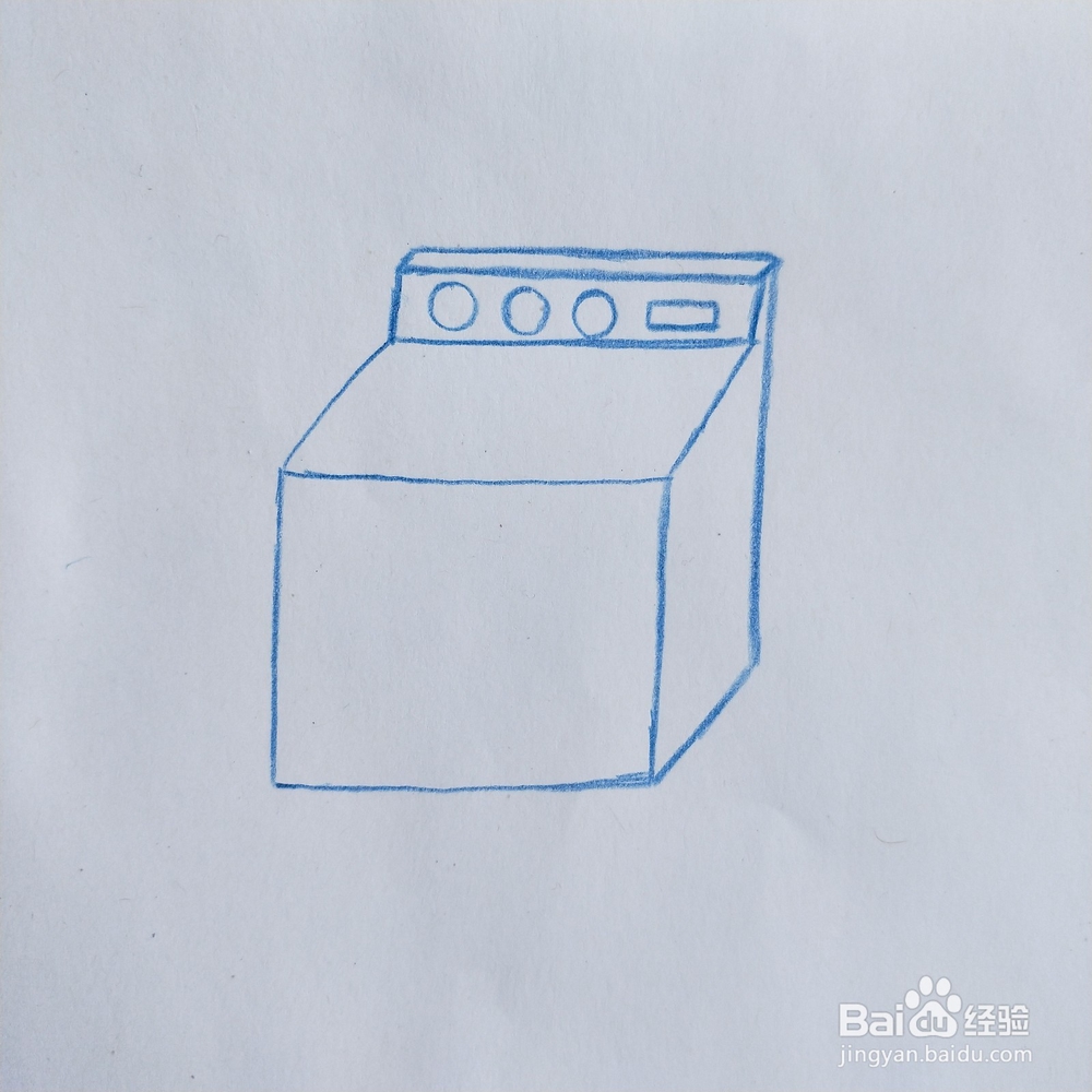 怎么画洗衣机的简笔画