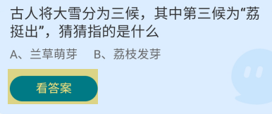 蚂蚁小课堂12.6第三候为