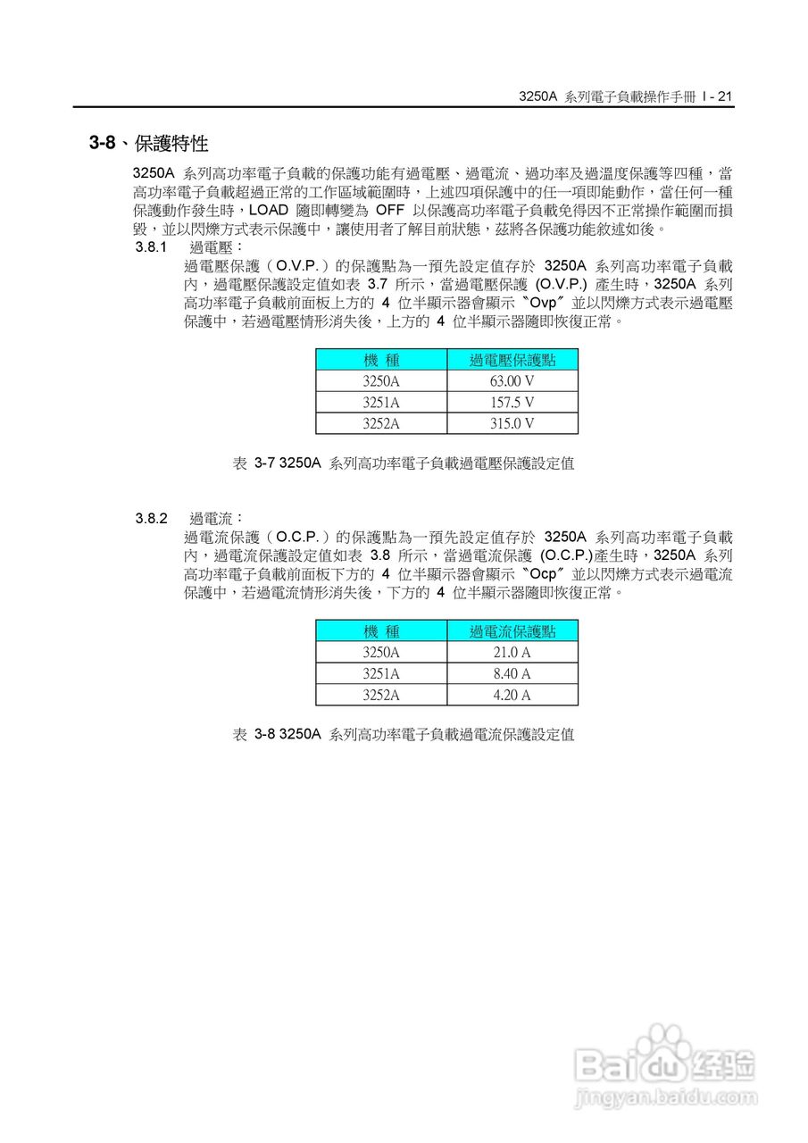 3252A高功率交直流电子负载操作手册:[3]