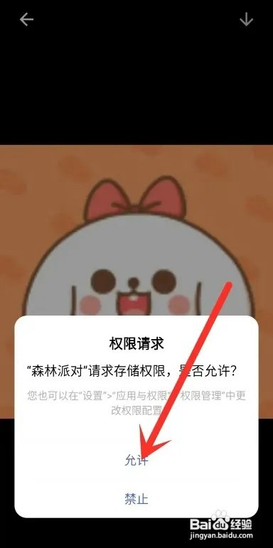 森林派对APP如何将头像保存到相册