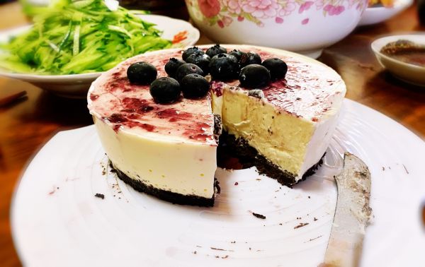 蓝莓酸奶冻芝士