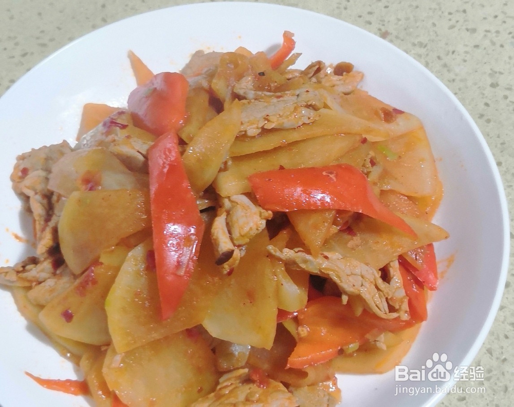 肉片白萝卜的做法