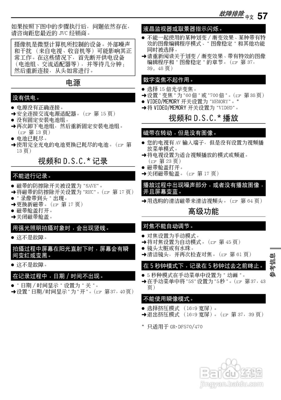 JVC GR-DF470AC数码摄像机说明书:[6]