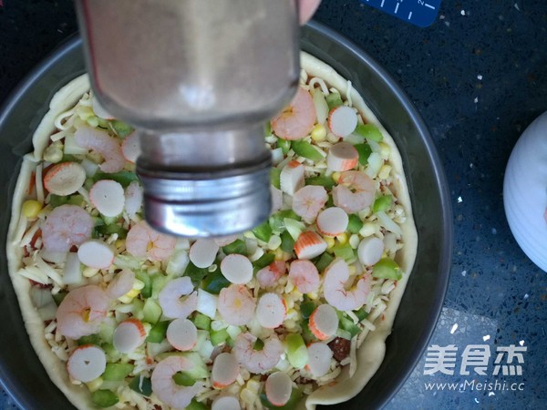 鲜虾披萨的做法