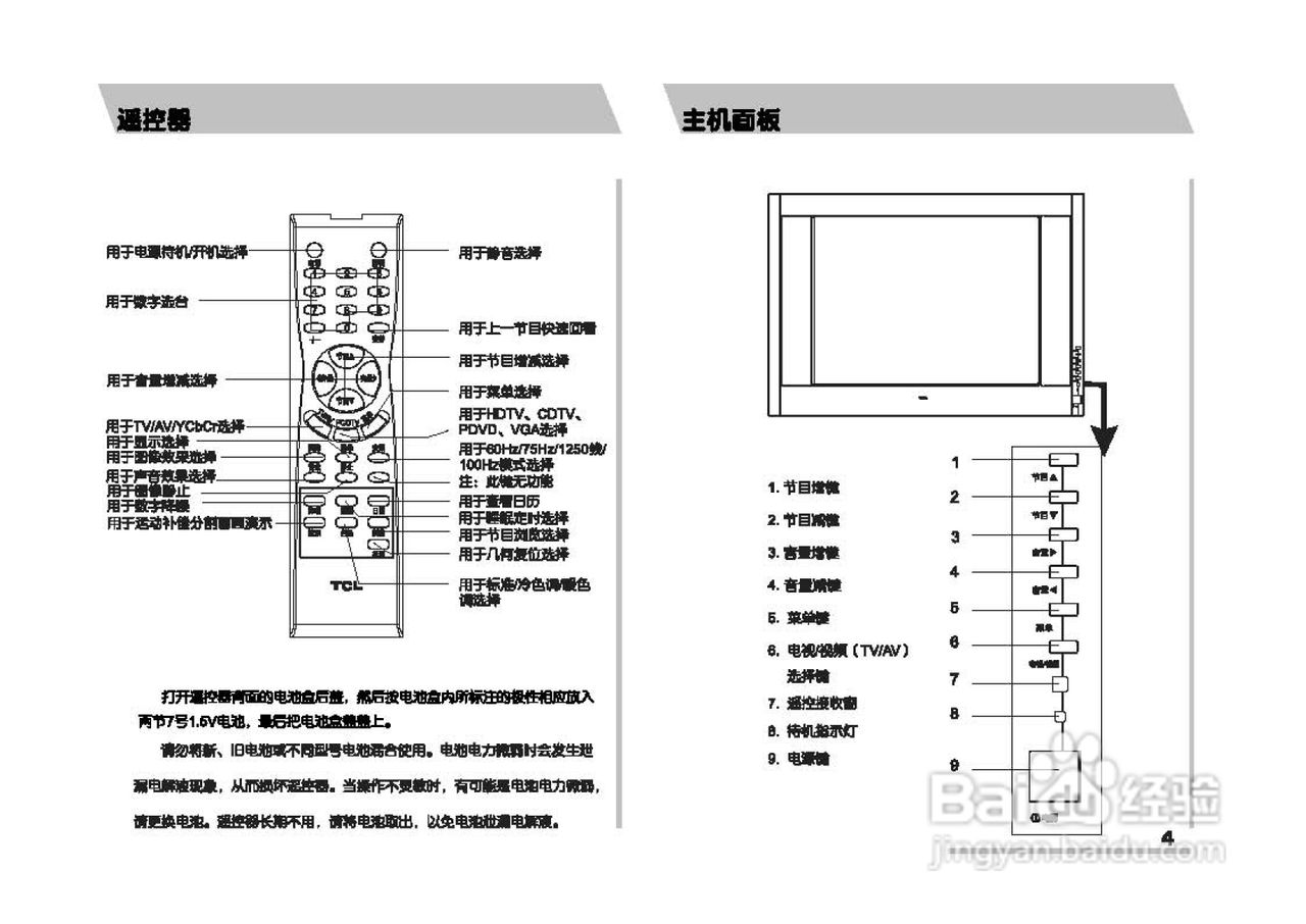 tclxqg65q100使用图解图片