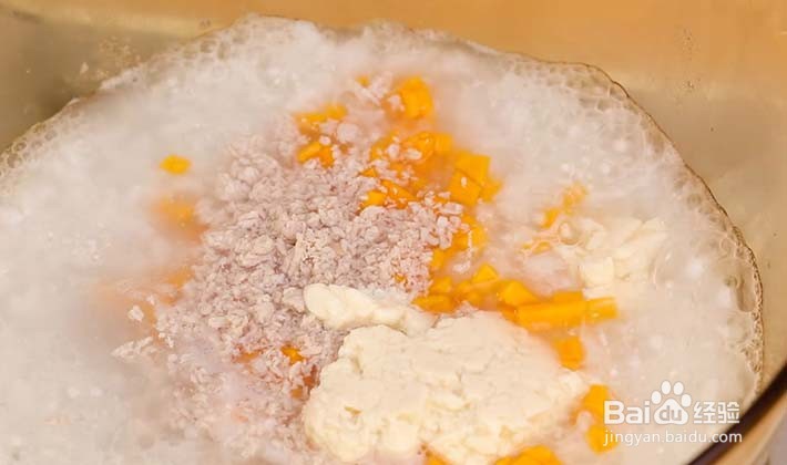 南瓜豆腐肉糜粥怎么做