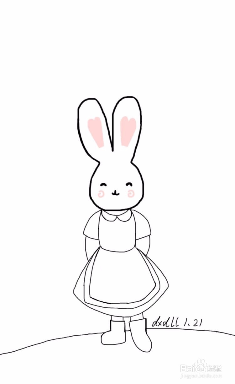 dxdll手绘之兔小妹