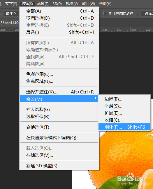 PS中选区的调整