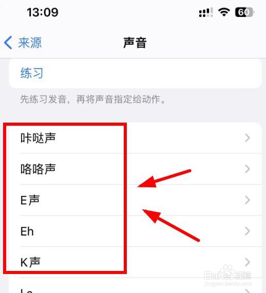 iPhone14如何设置声音的来源为咯咯声