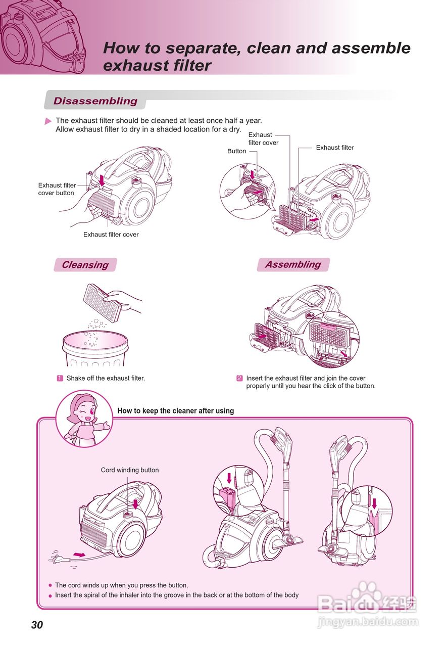 LG VK7920GHAYM吸尘器机使用说明书:[4]