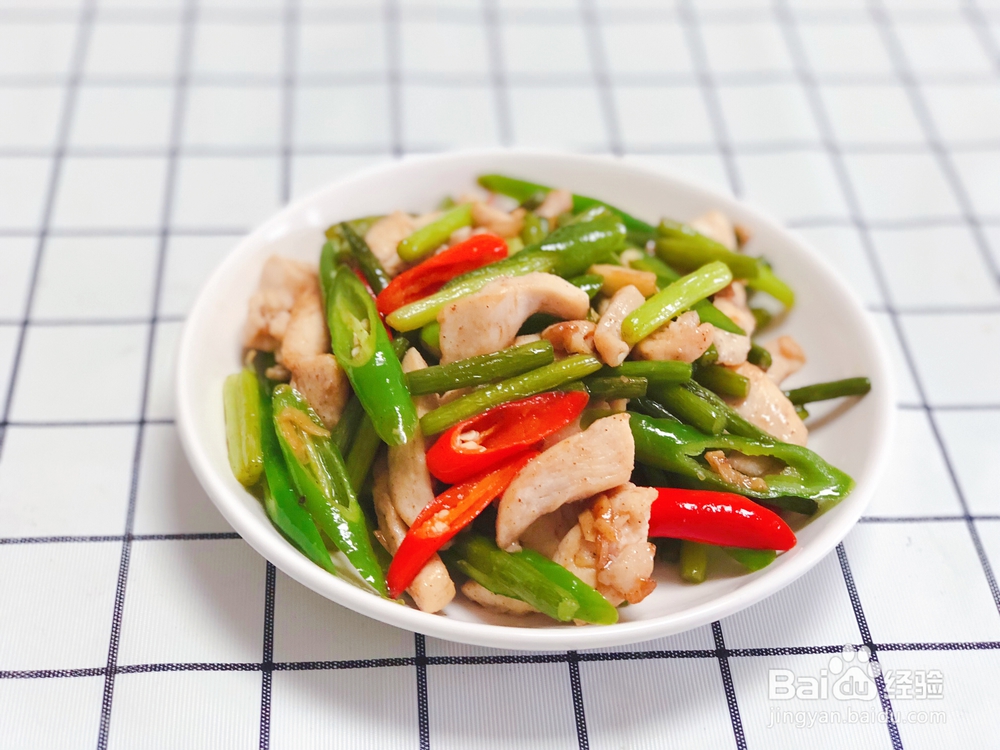 无法抵挡的鸡胸肉蒜苔