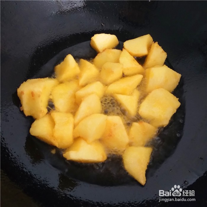 红糖拔丝苹果的做法