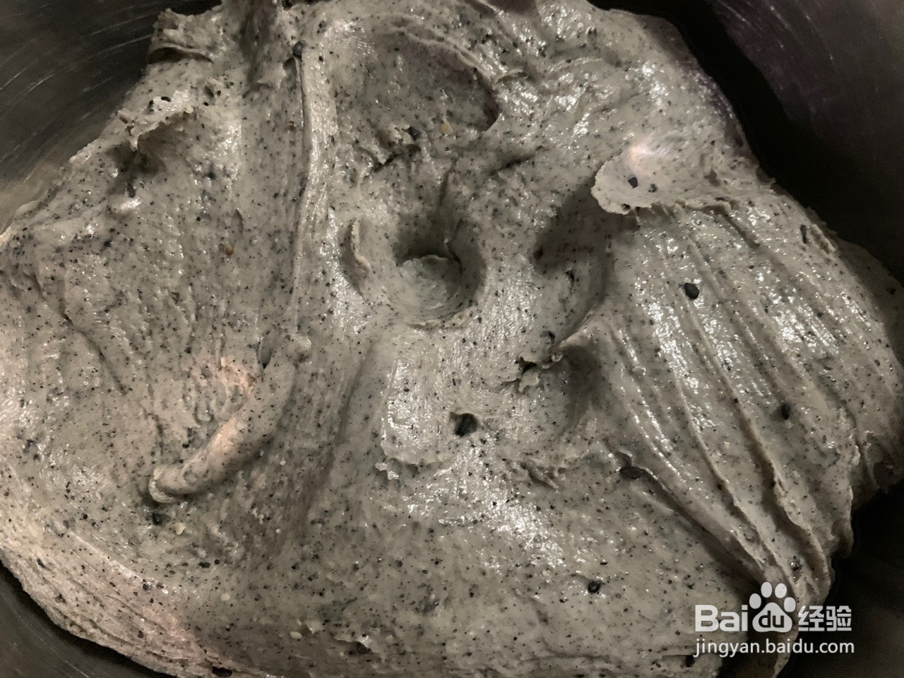 全麦黑芝麻豆沙华夫的做法