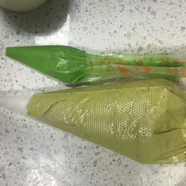 抹茶拉花杯子戚风