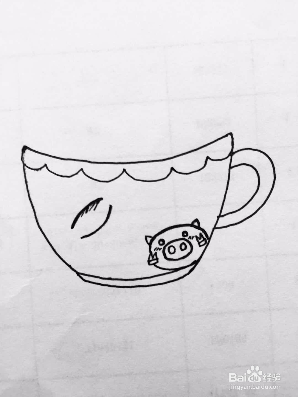 茉莉手绘之可爱萌茶杯