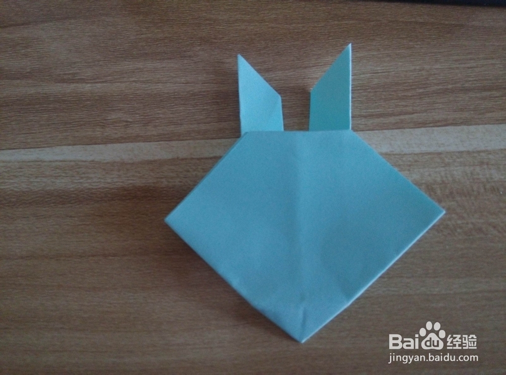 手工折纸-兔头折法
