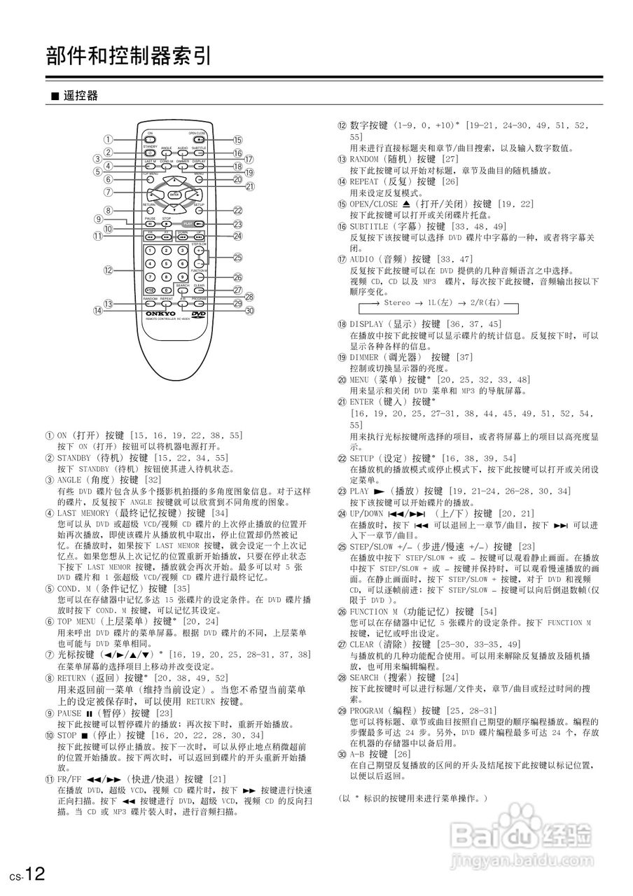安桥DVD播放机DV-SP500型使用说明书:[1]