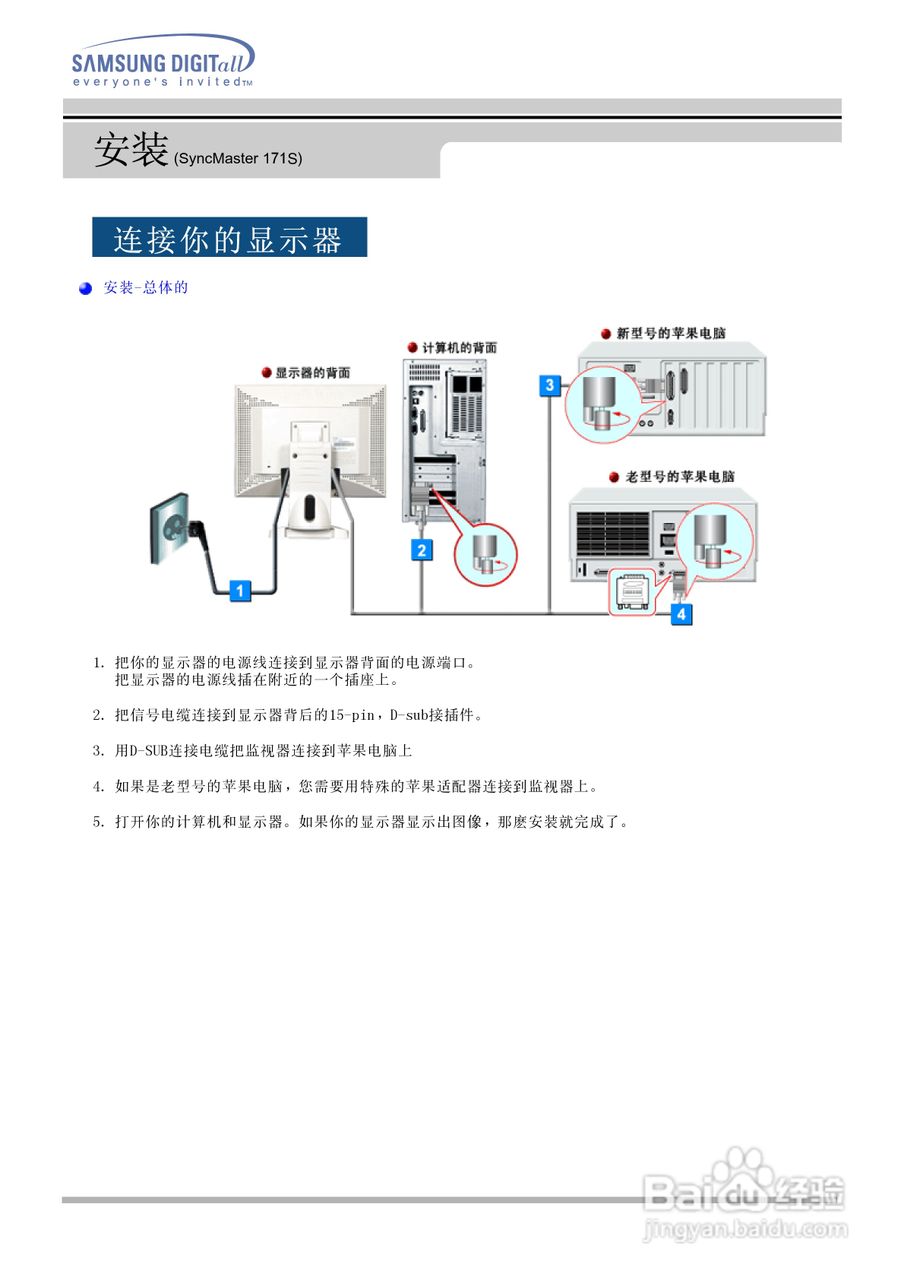 三星151N液晶显示器使用说明书:[5]