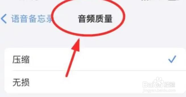 iPhone14如何设置压缩音频质量