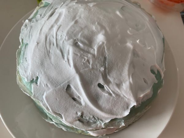 可可爱爱蓝蓝千层草莓蛋糕