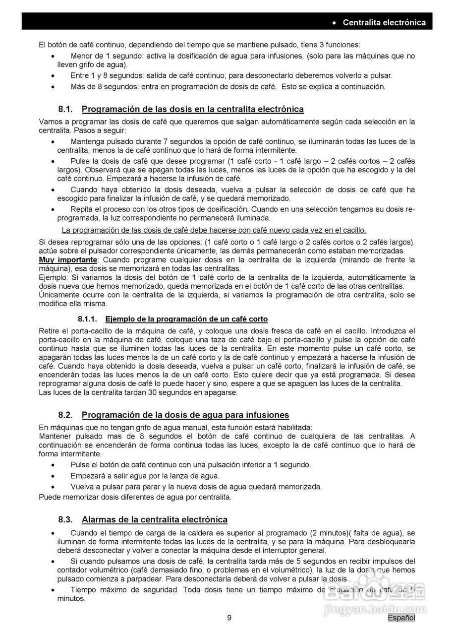 Elegance典雅系列咖啡机操作使用说明书:[2]