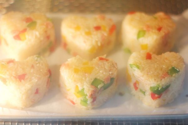 培根彩椒烤饭团