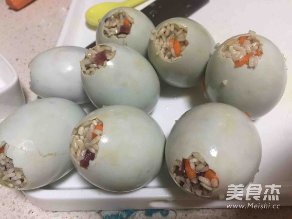 腊味糯米蛋的做法