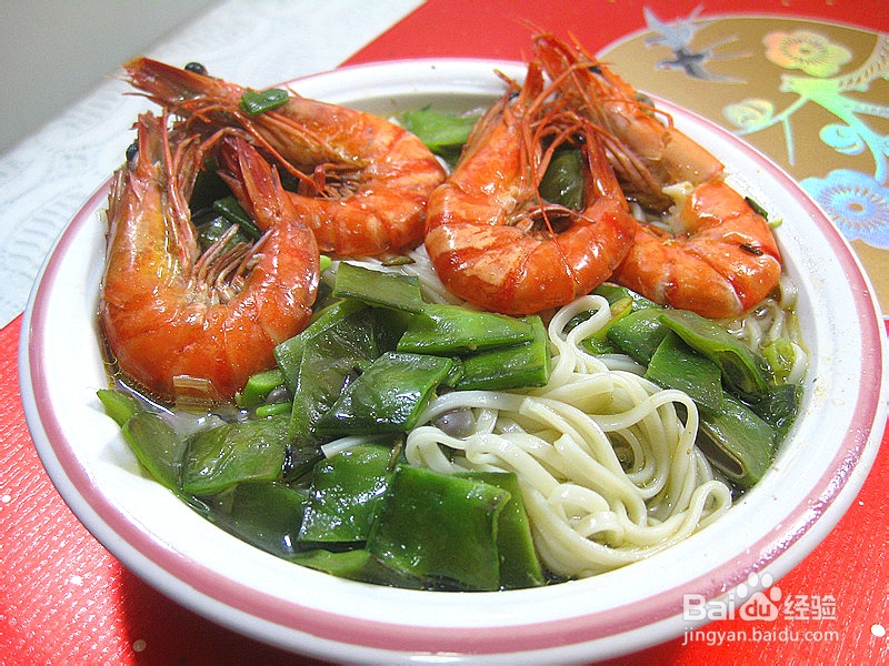 海鲜美味卤面——梅豆鲜虾卤面