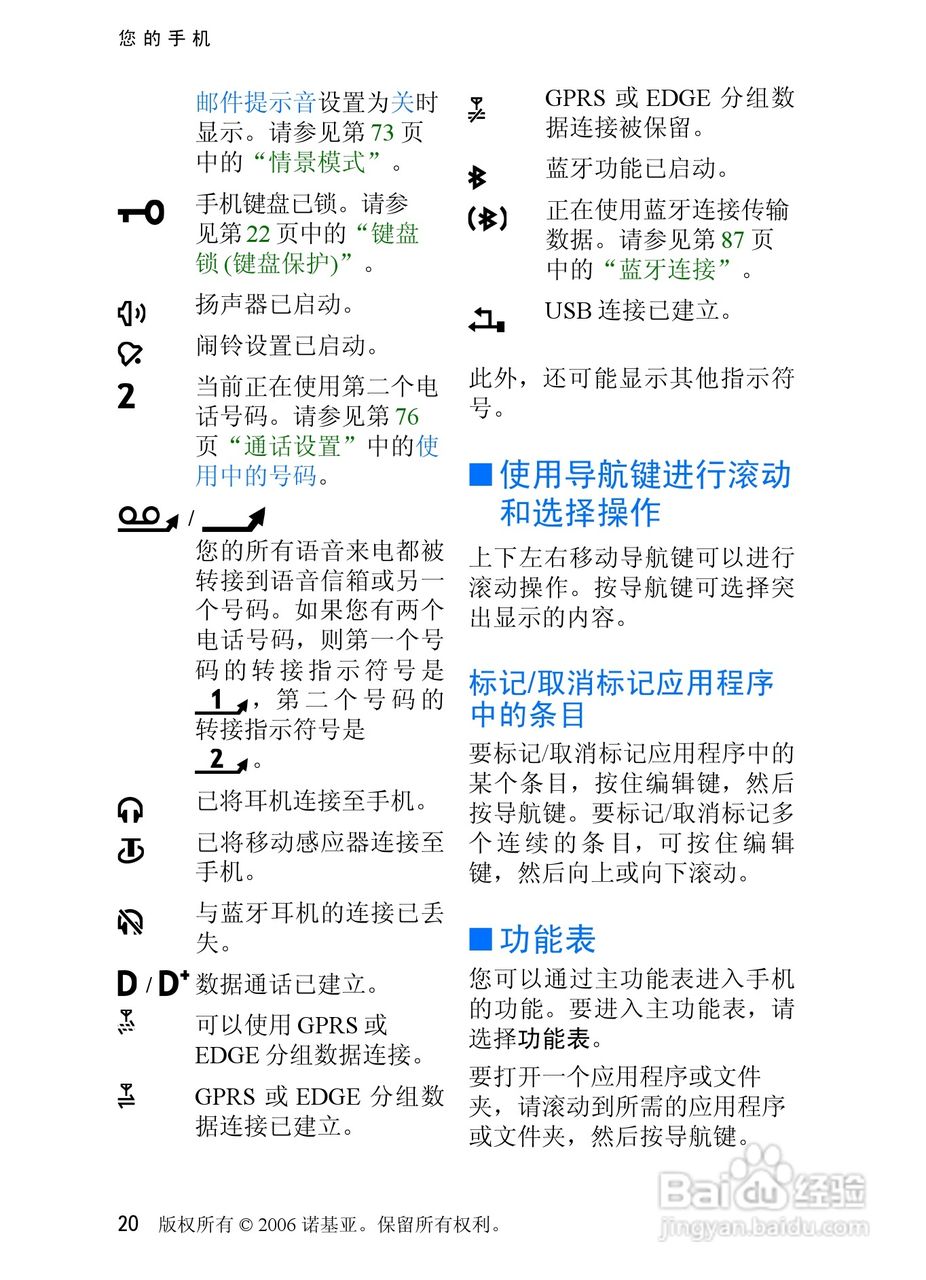 诺基亚3250手机使用说明书:[3]