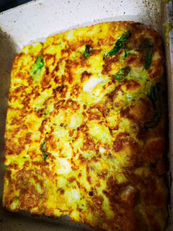 鸡蛋馒头蔬菜饼