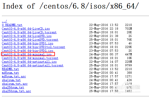 虚拟机安装CentOS-6.8-x86_64-minimal