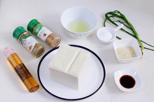 美味的风味烤豆腐