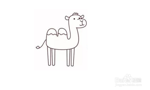 骆驼的简笔画