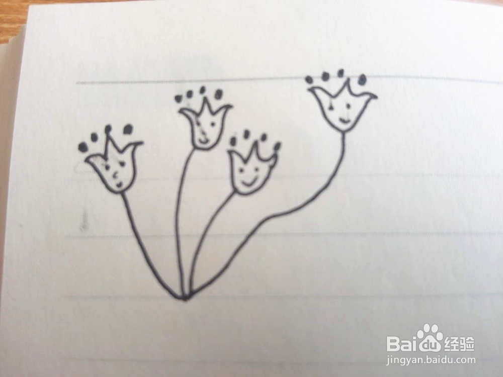 简笔画之铃铛花
