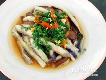 好吃的蒜蓉拌蒸茄子