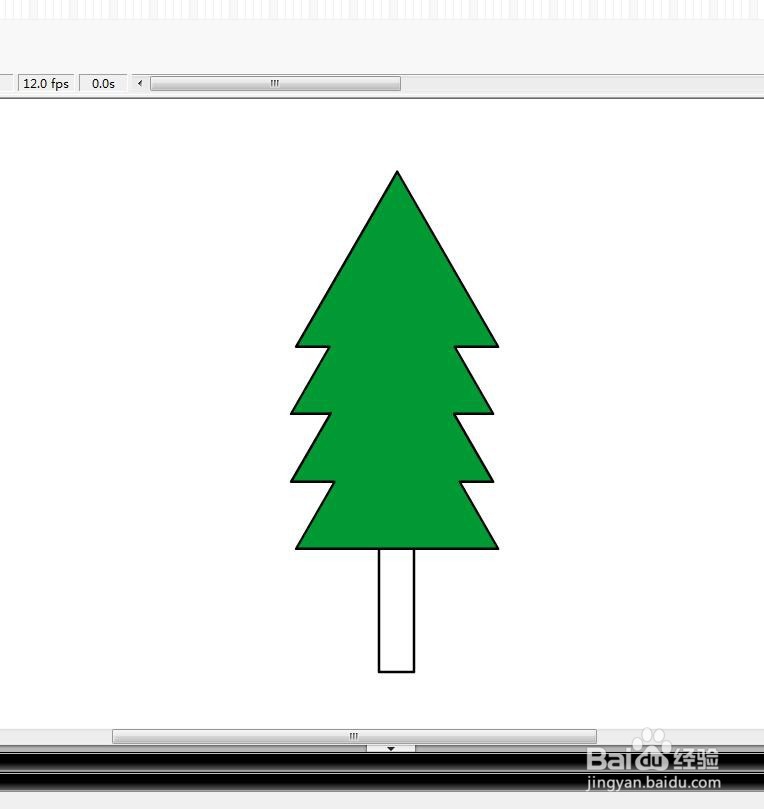 如何用Flash绘制一棵松树教程