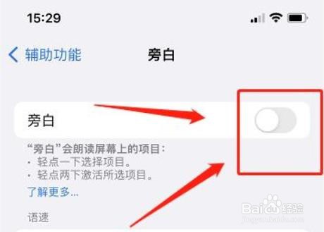 苹果手机怎么打开旁白