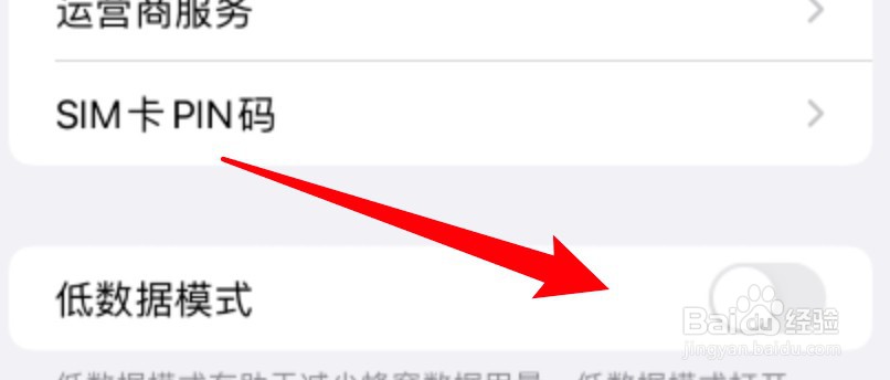 苹果手机怎么设置使用低数据模式